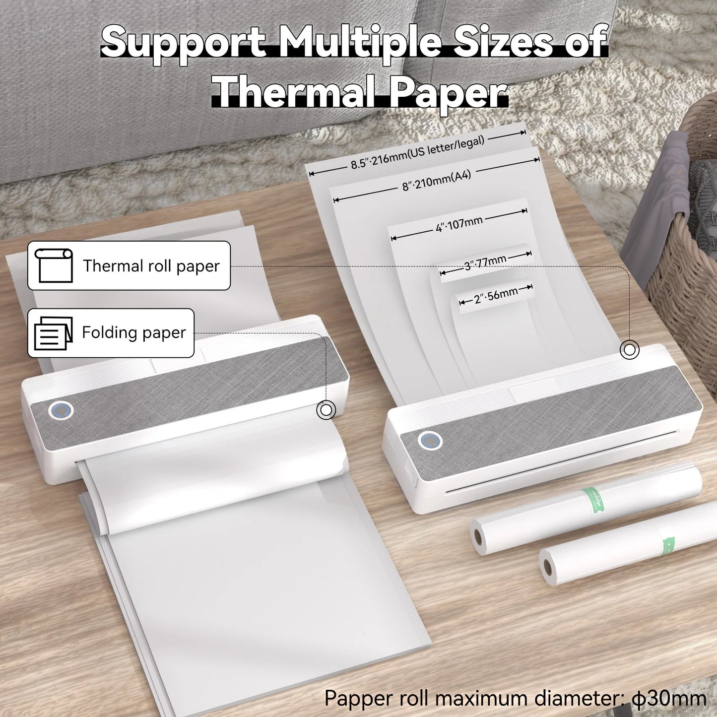 PeriPage P81 Portable Thermal Printer Bluetooth Travel