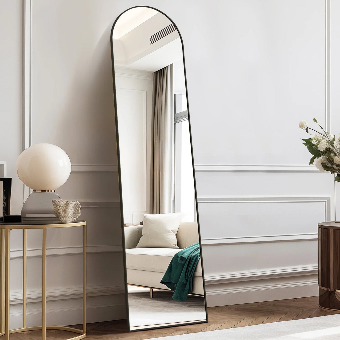 JHK Full Body Wall Mirror Aluminum Frame For Bedroom