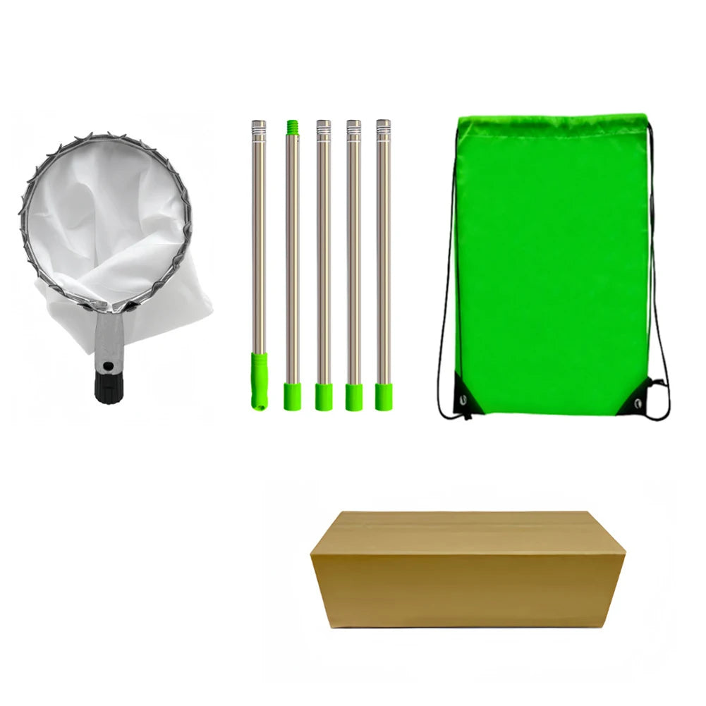 Shunmaii Fruit Picker Pole With Storage Bag Stainless Steel