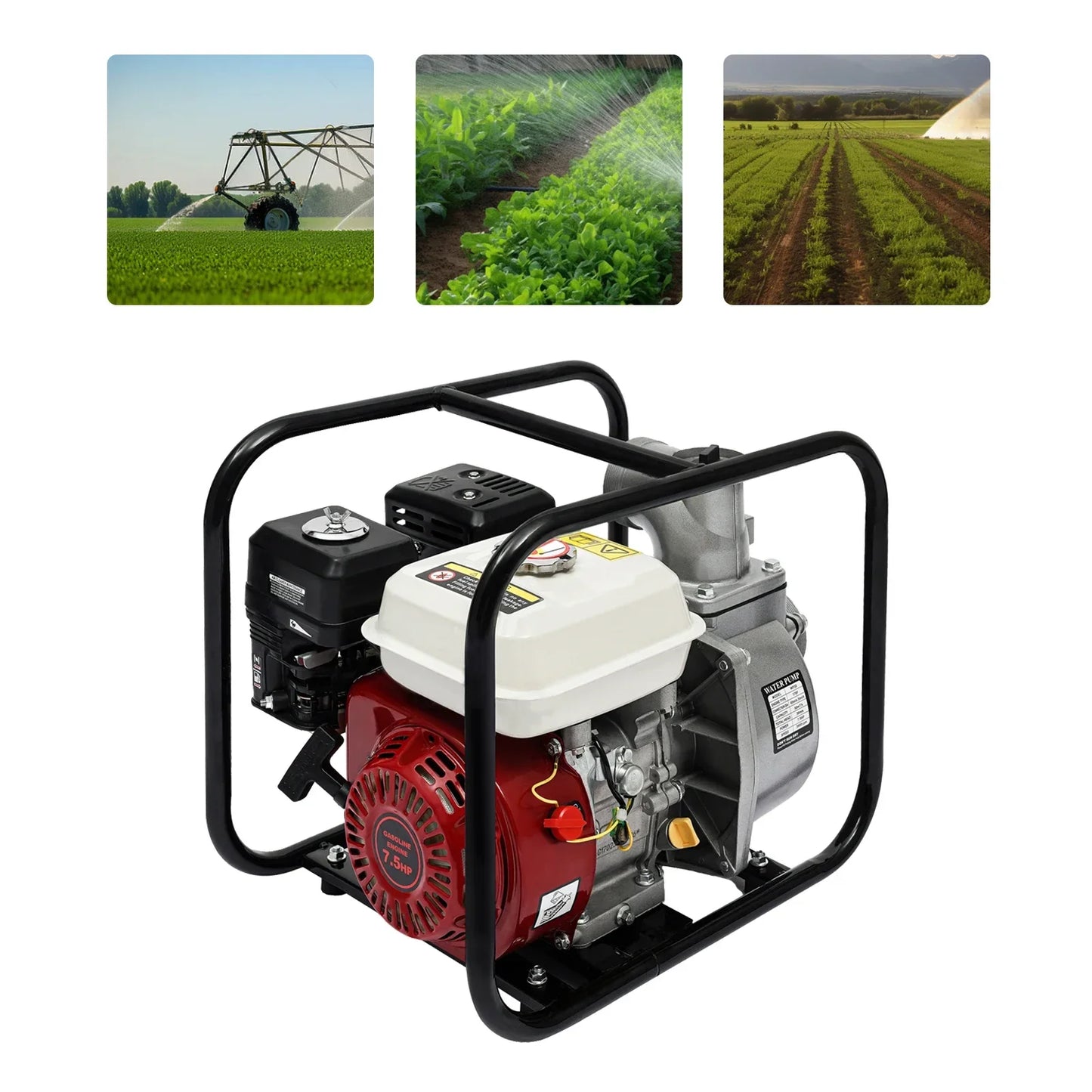 WP30 Water Transfer Pump 7.5HP Gasoline Engine 3600RPM