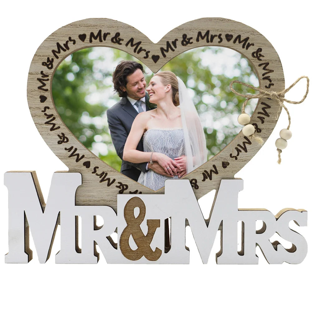 TWISTER.CK Mr And Mrs Wedding Picture Frame Cherish Memory