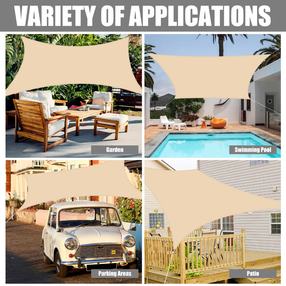 Jiangsu Sun Shade Sail Outdoor Canopy UV Block Cloth Ropes