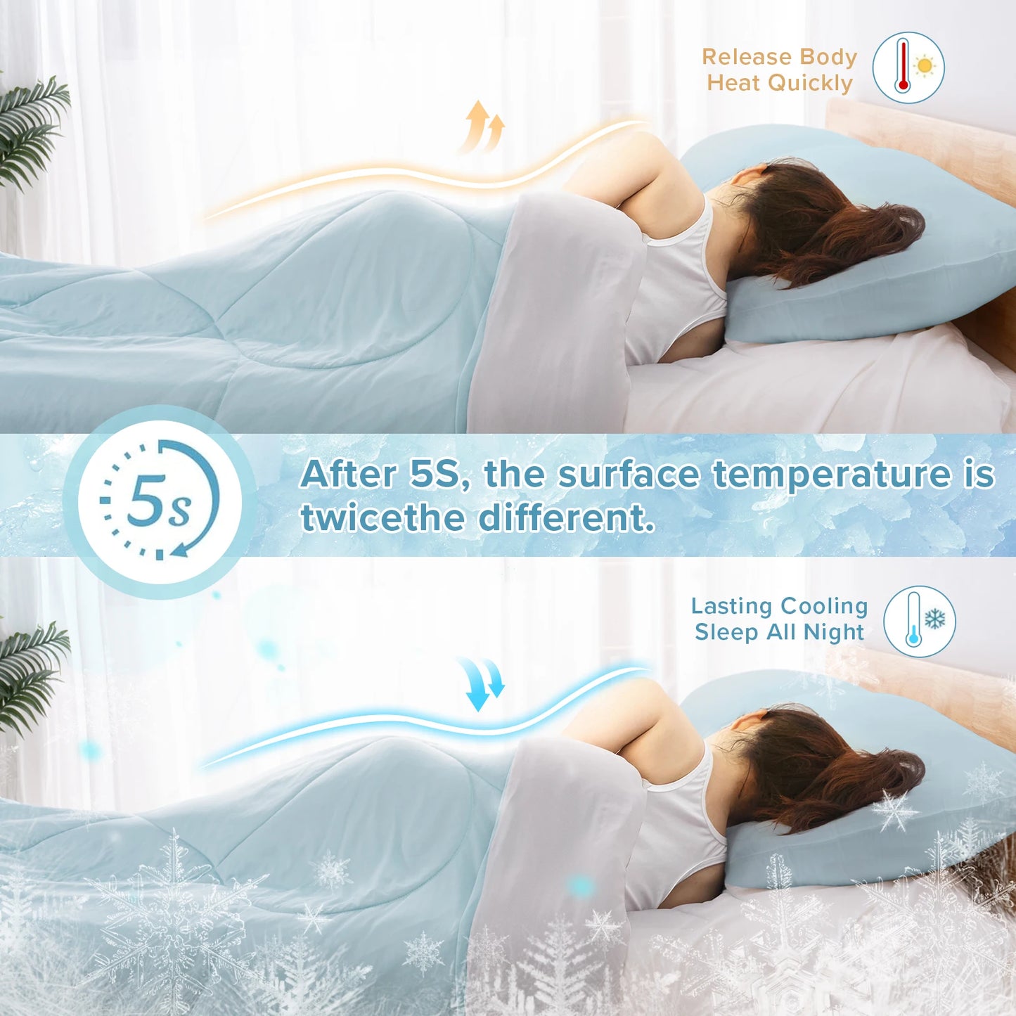 ShandongCraft One Cold Sense Reversible Cooling Blanket