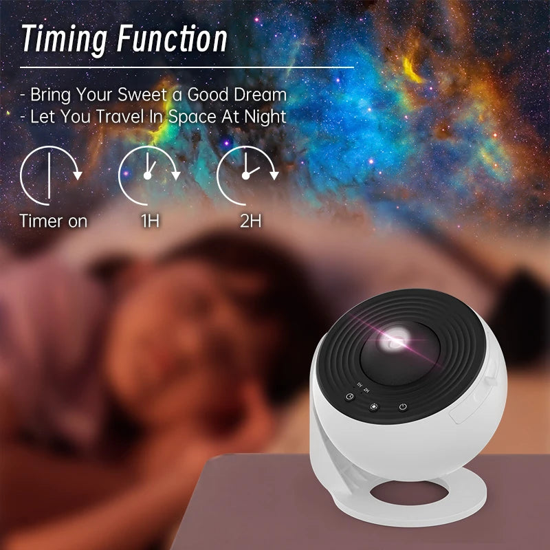 AUSYLE Night Light Galaxy Projector Starry Sky 360 Lamp