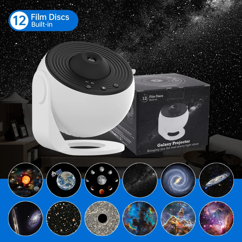 AUSYLE Night Light Galaxy Projector Starry Sky 360 Lamp