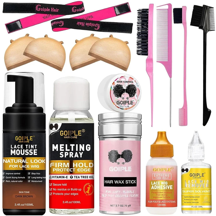 Edge Control Waterproof Lace Glue Set For Front Wigs