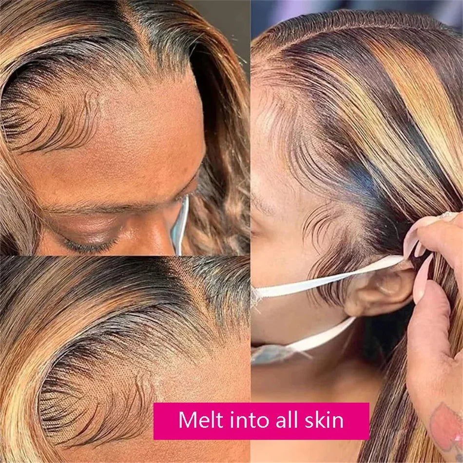 YesWigs Highlight 100 Brazilian Human Hair Lace Front Wig