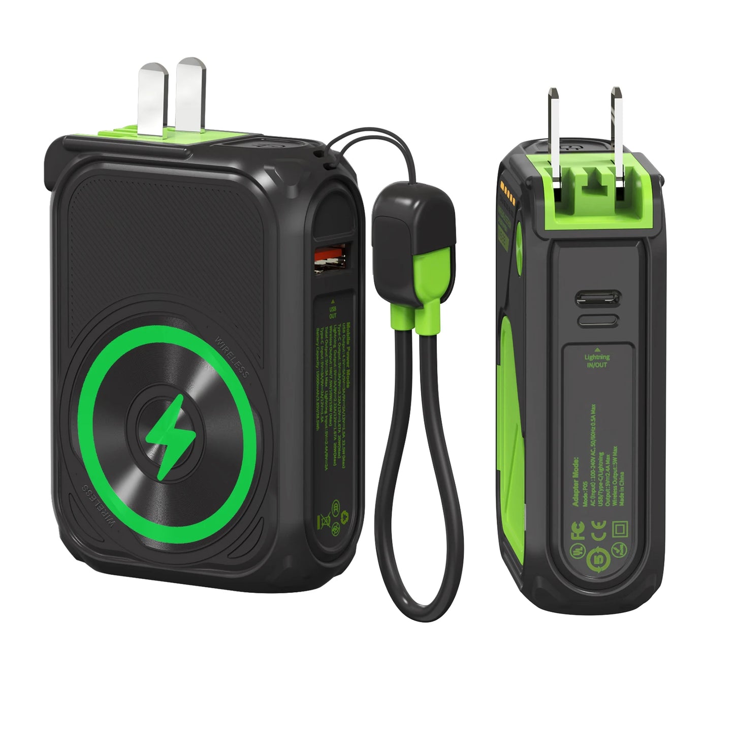 Prunus 22.5W Magnetic Wireless Power Bank 10000mAh USB C