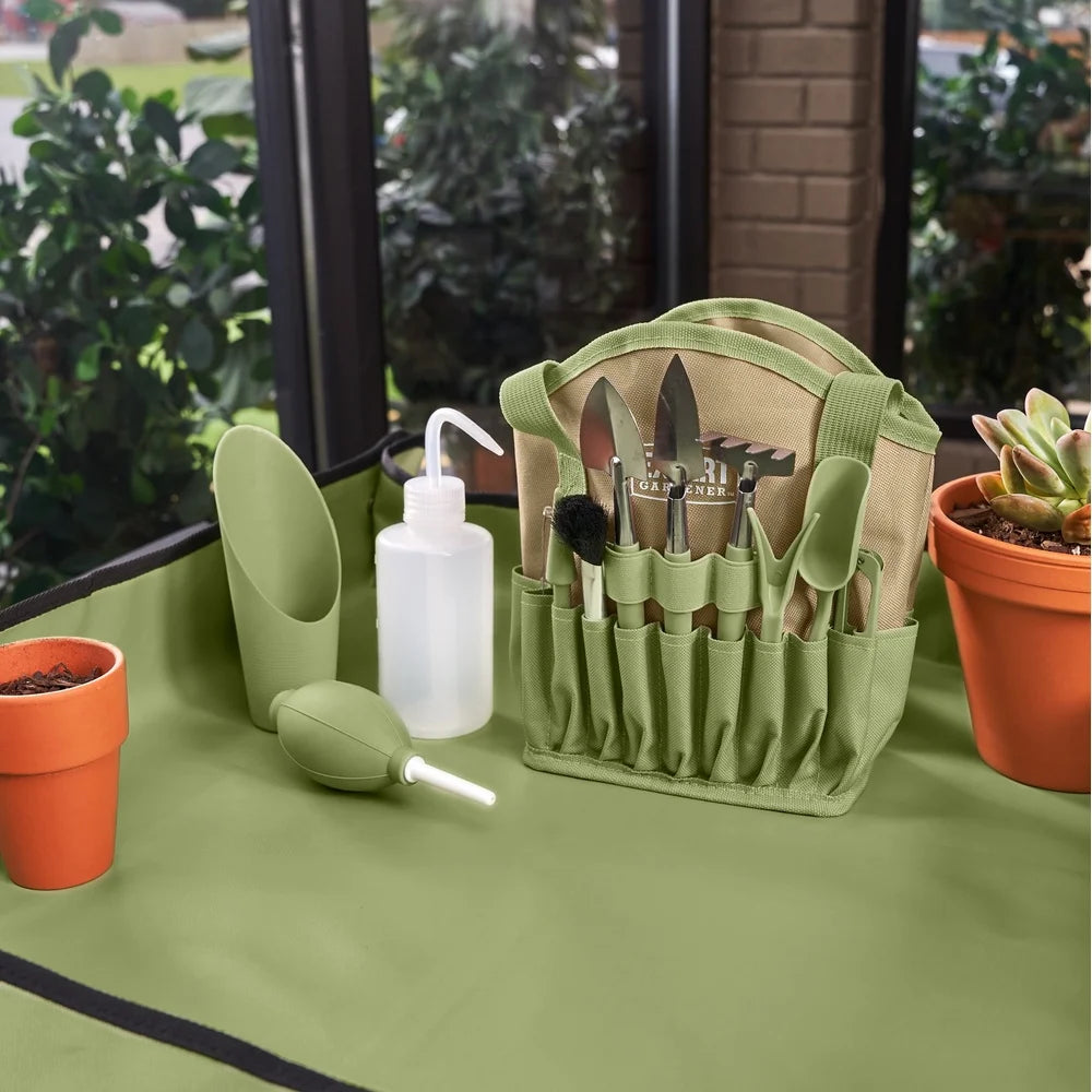 XMSJ 14 Piece Indoor Gardening Tool Set Stainless Steel