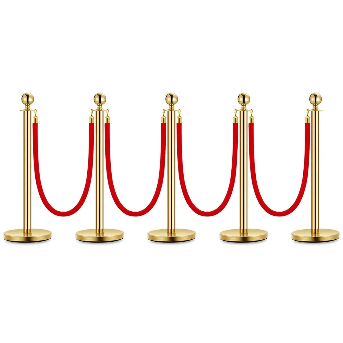HiMISSCN Stanchion Posts With Velvet Ropes VIP Events