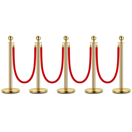 HiMISSCN Stanchion Posts With Velvet Ropes VIP Events