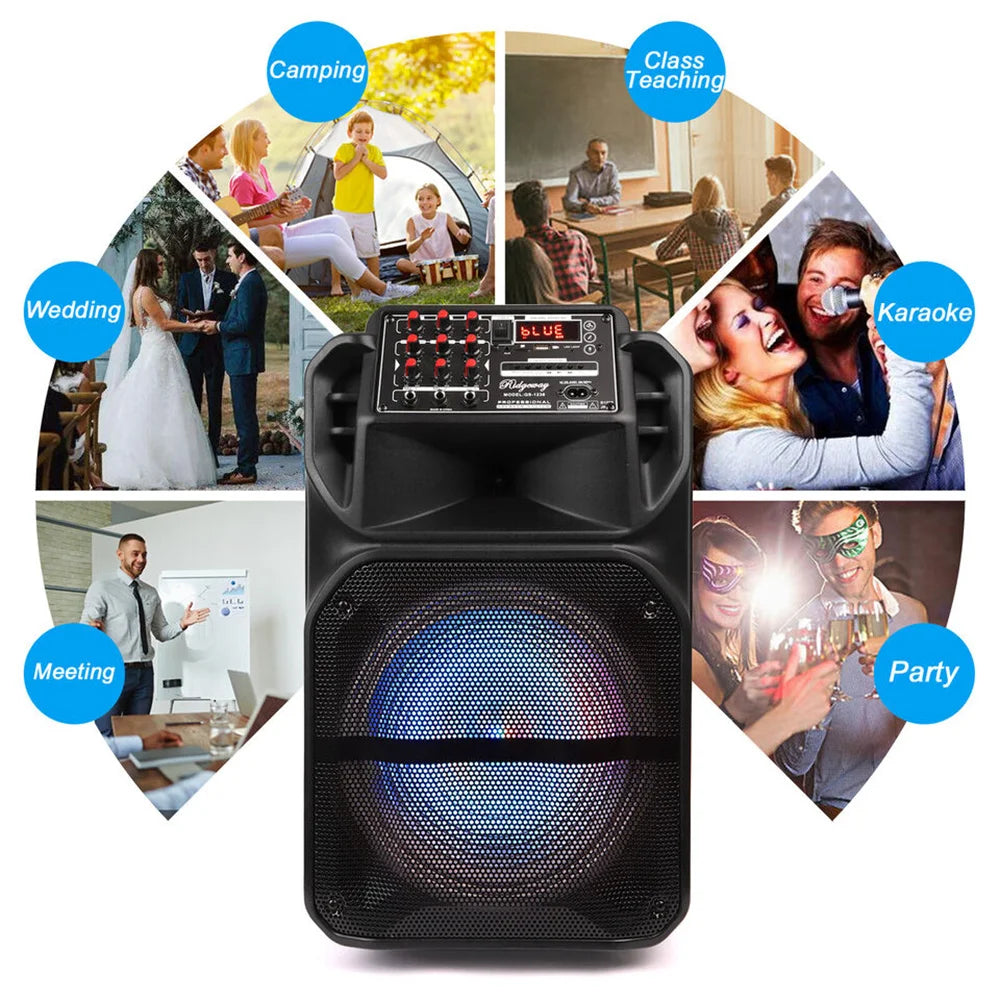 CURUK Bluetooth Party Speaker 2.0 Channel Karaoke System