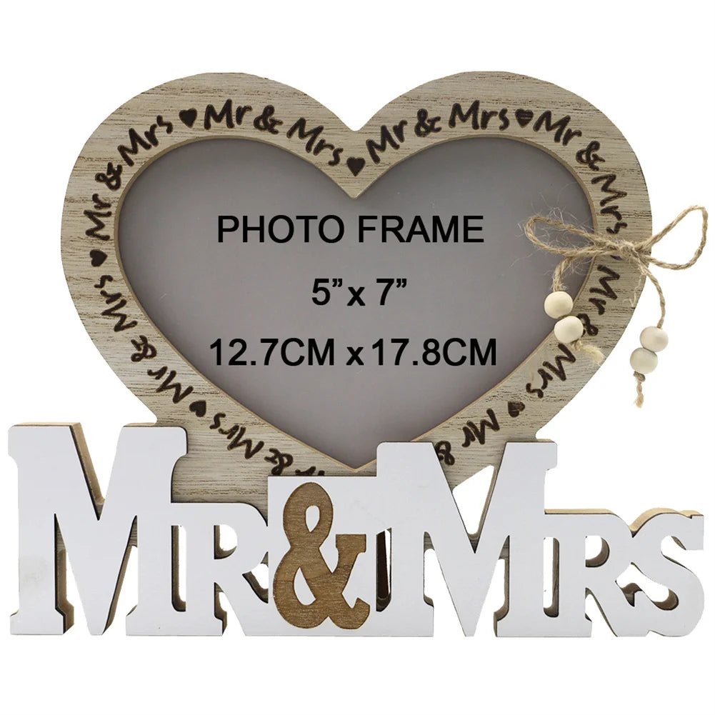 TWISTER.CK Mr And Mrs Wedding Picture Frame Cherish Memory