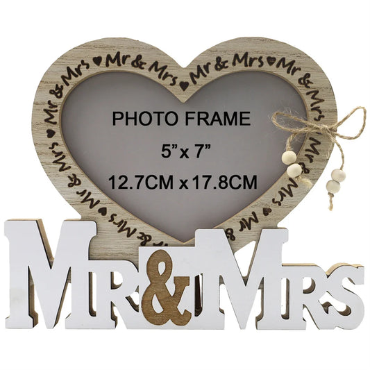 TWISTER.CK Mr And Mrs Wedding Picture Frame Cherish Memory