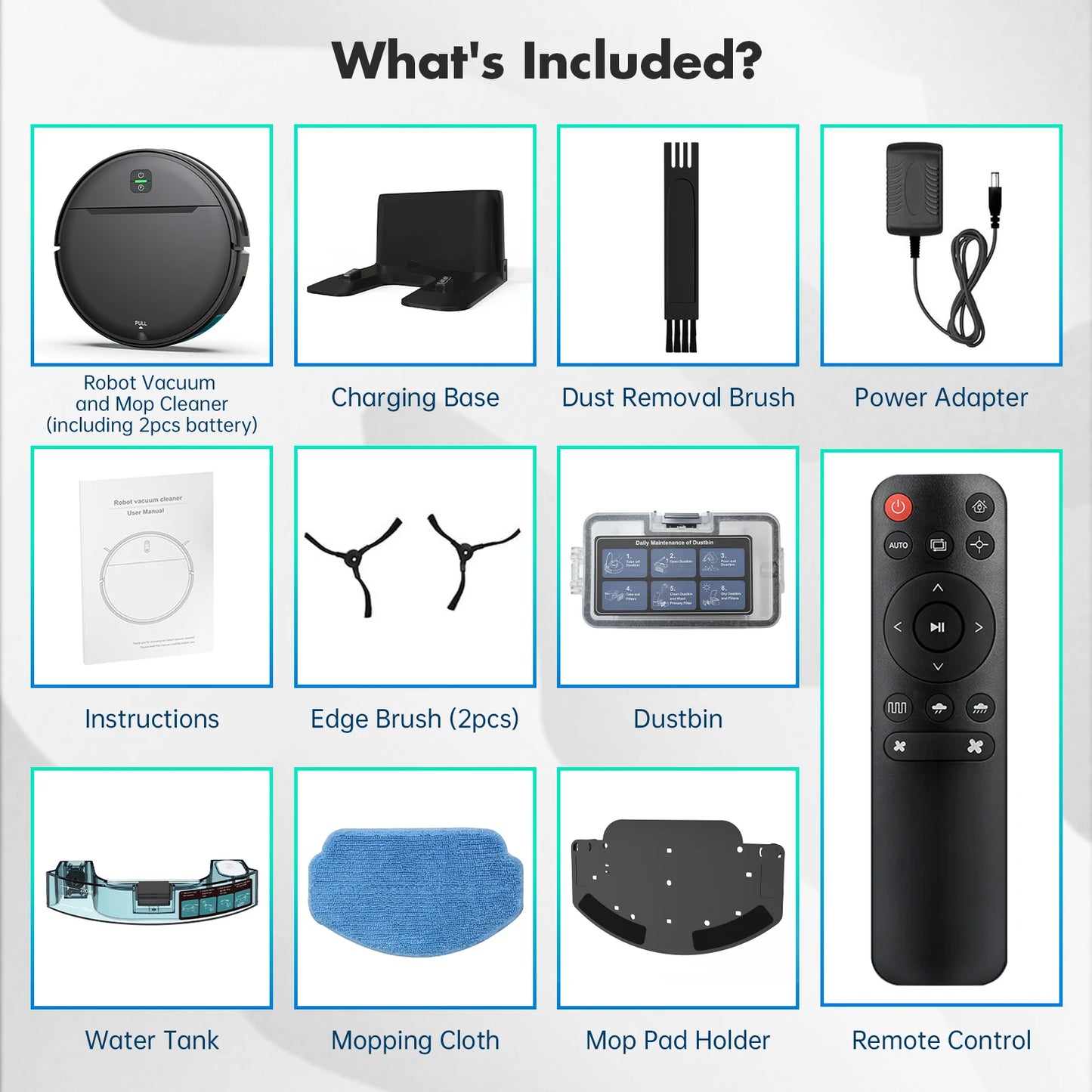 Rayfurn OMESER BR181 Robot Vacuum Cleaner 6000Pa Suction