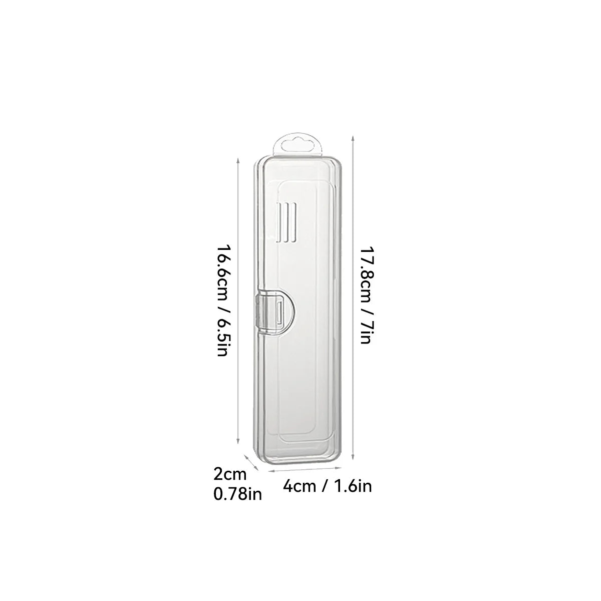 WORTHBUY Toothbrush Box Transparent Organizer Case Travel Portable Toothbrush Holder Plastic Toothpaste Box Storage Container
