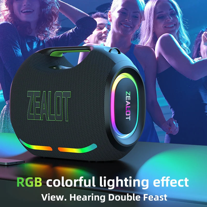ZEALOT ZE21 250W Wireless Speaker Outdoor Portable RGB Lights
