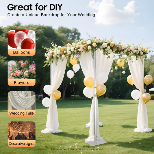 Frame Outdoor 4 Post Backdrop Stand Kit For Weddings