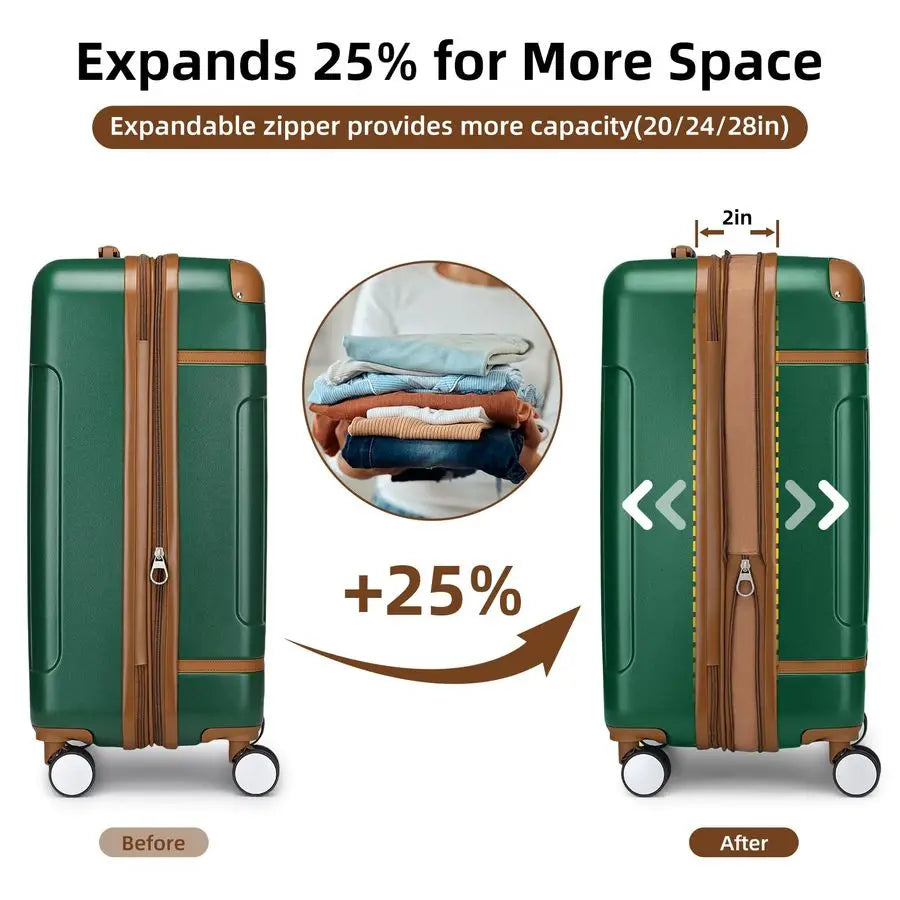Sets 3 Piece Expandable Carry on Luggage 22x14x9 Airline Approved Hardshell Suitcase with Wheels TSA Lock, Lightweight Suitcase