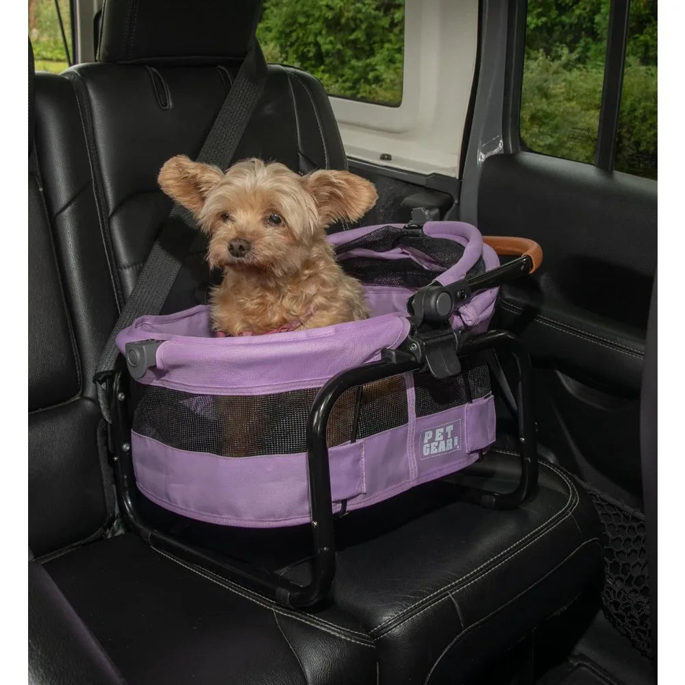 No Zip View 360 Ultra Lite Pet Carrier CarSeat Entry