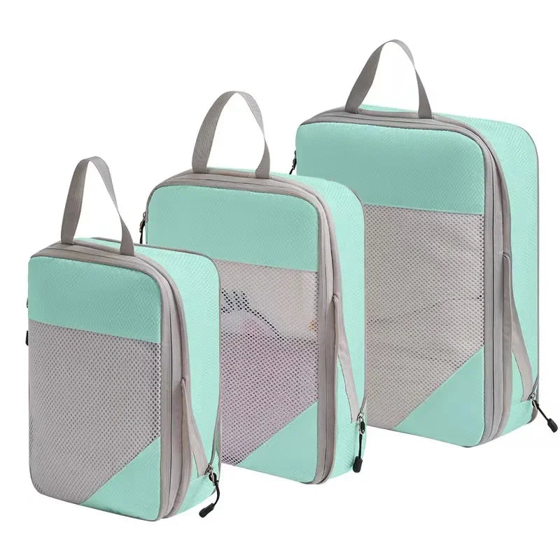 Compression Packing Cubes for Suitcases Travel Accessories Expandable Packing Organizers Lightweight Travel Organizer Cubes