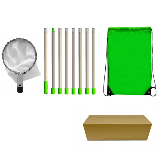 Shunmaii Fruit Picker Pole With Storage Bag Stainless Steel