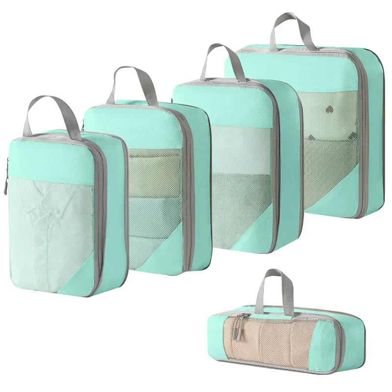 Compression Packing Cubes for Suitcases Travel Accessories Expandable Packing Organizers Lightweight Travel Organizer Cubes
