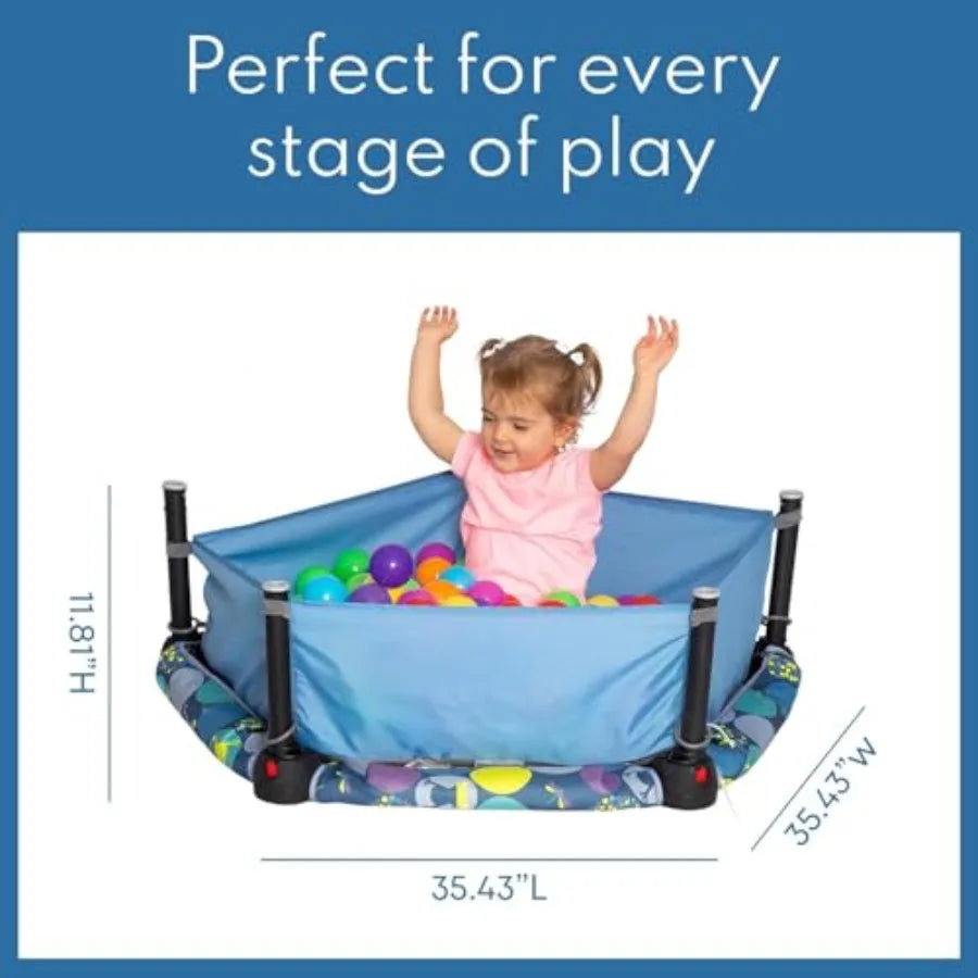 Hign-concerned 3in1 Folding Ball Pit Bouncer for Toddlers