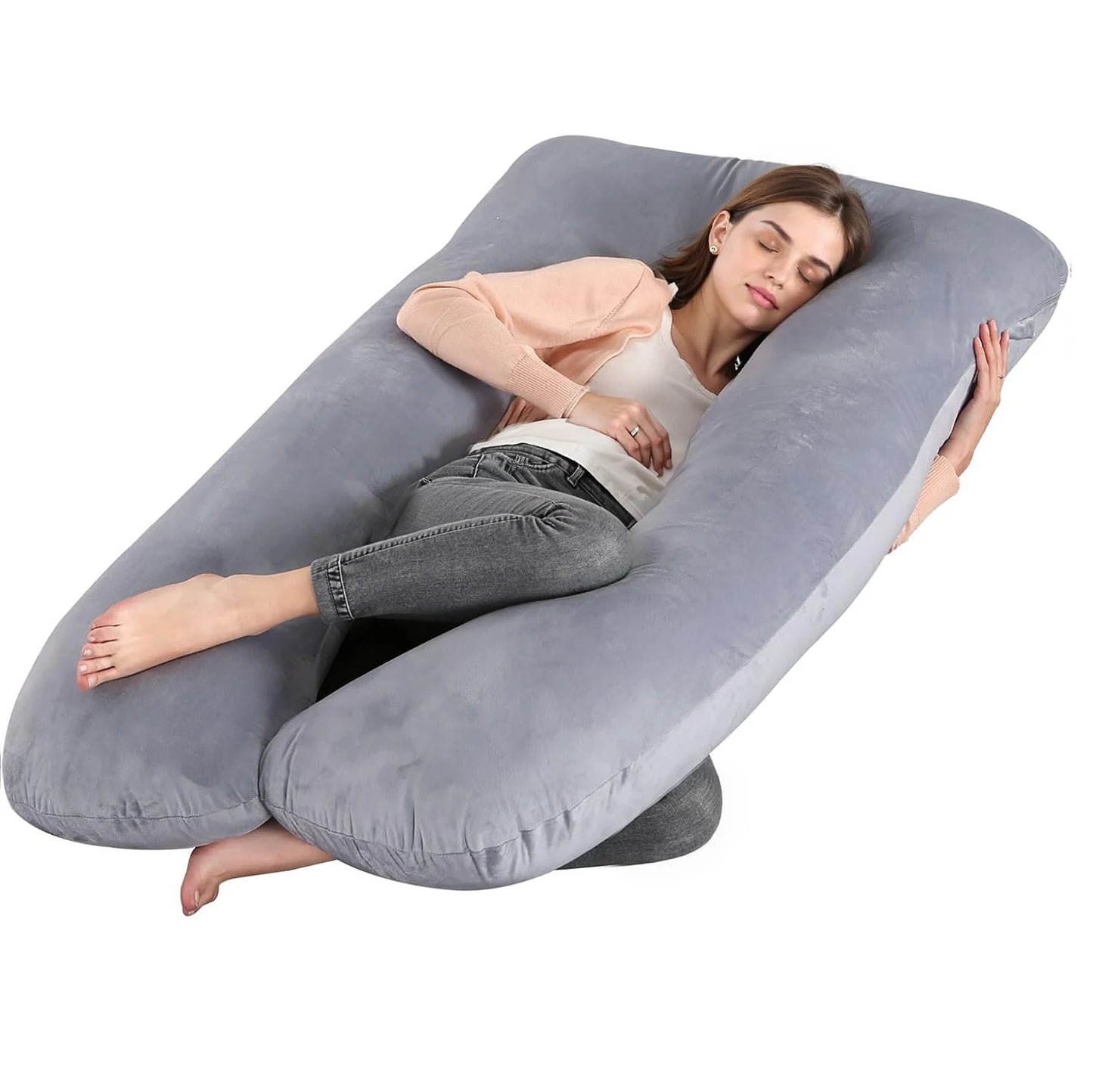 Zhejiang G Shaped Maternity Pillow With Removable Cover