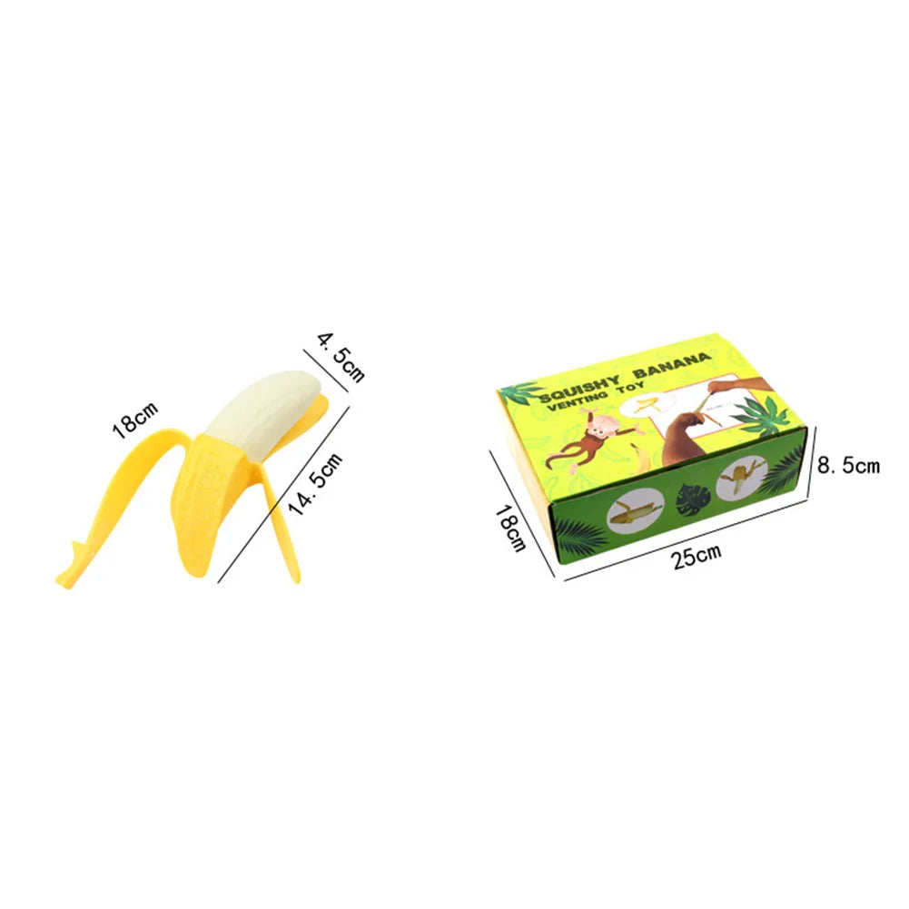 Prank Tricks Kids Toy Antistress Decompress Squeeze Peeling Banana for Present