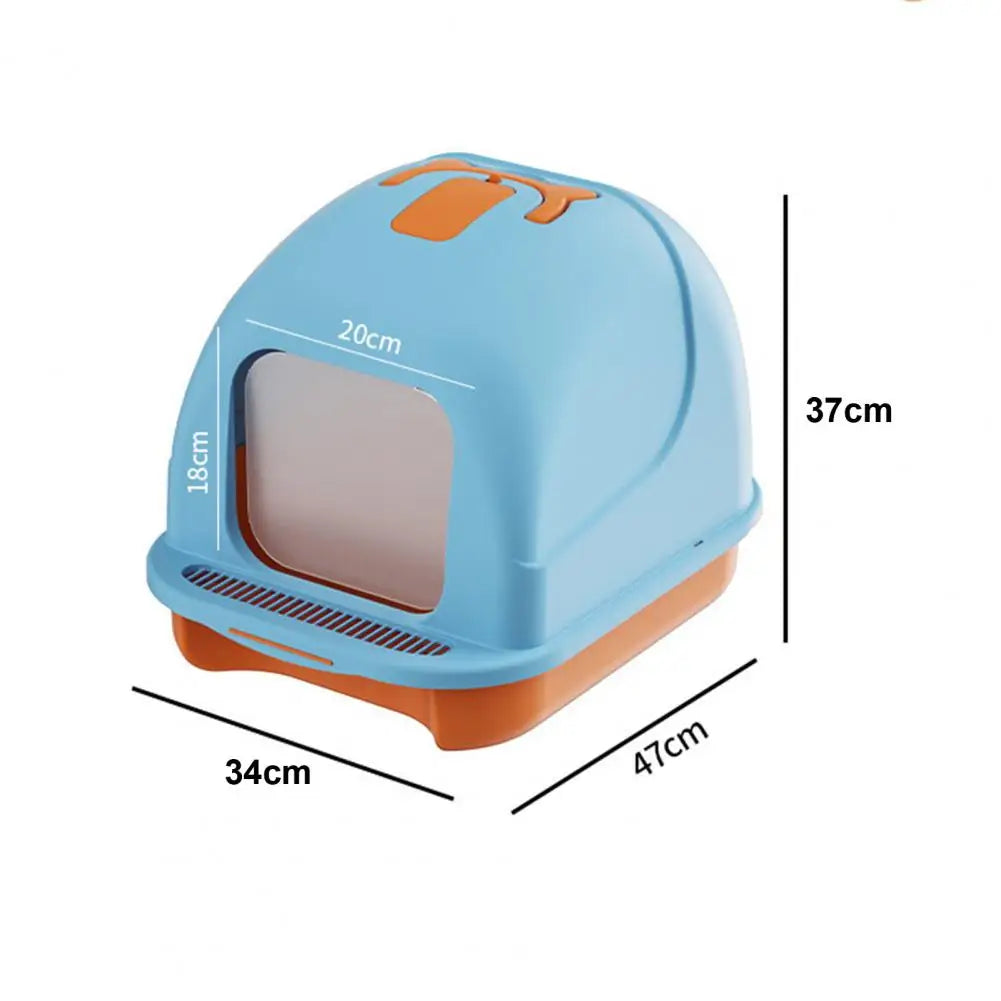 Feature Large Cat Litter Box With Lid Enclosed Litter Scoop