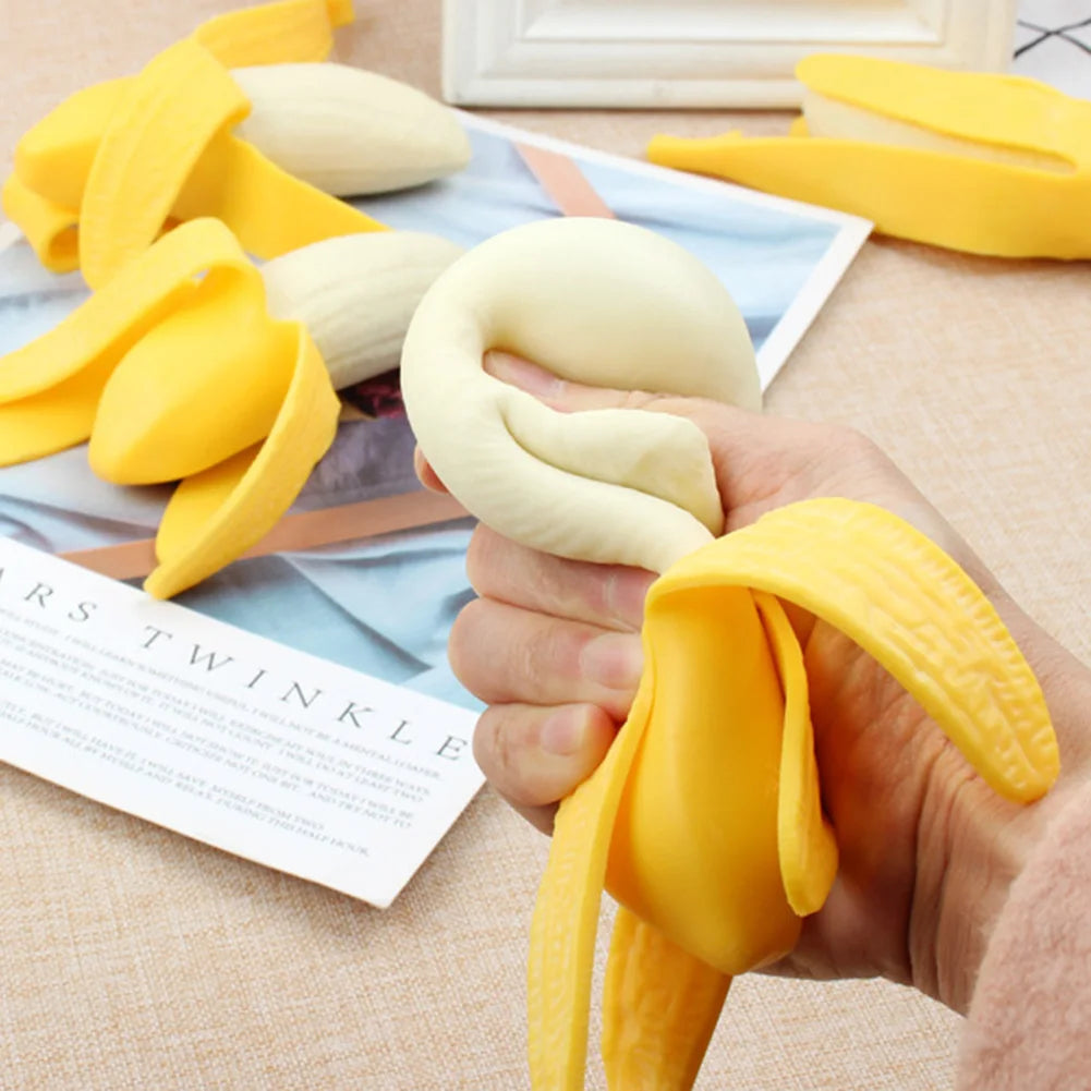 Prank Tricks Kids Toy Antistress Decompress Squeeze Peeling Banana for Present