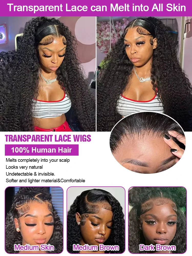 HJ Weave Beauty Deep Wave Lace Front Human Hair Wig