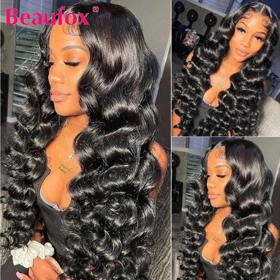Beaufox Loose Wave Indian Hair Bundles Weave Remy Extensions