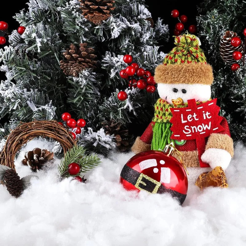 500/100G Christmas Fake Snow Artificial Cotton White Snow Fluffy Fiber Stuffing Snow Covering for Winter Xmas Tree Party Decor