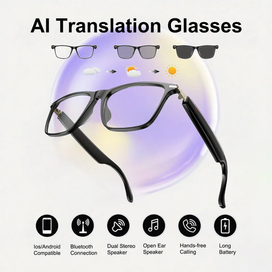 Giinova AI Translation Smart Glasses Real Time 160 Languages