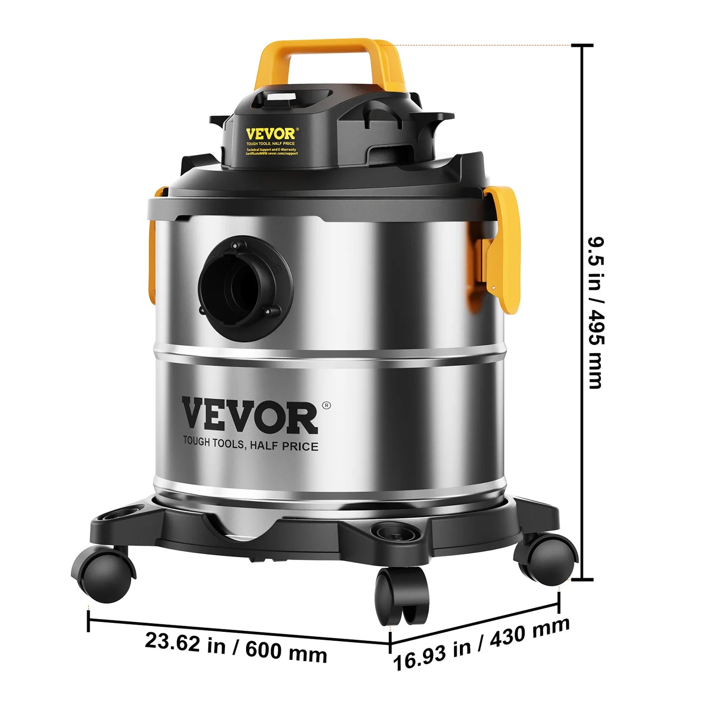 Succebuy Stainless Steel Wet Dry Shop Vacuum Suction Pet Hair