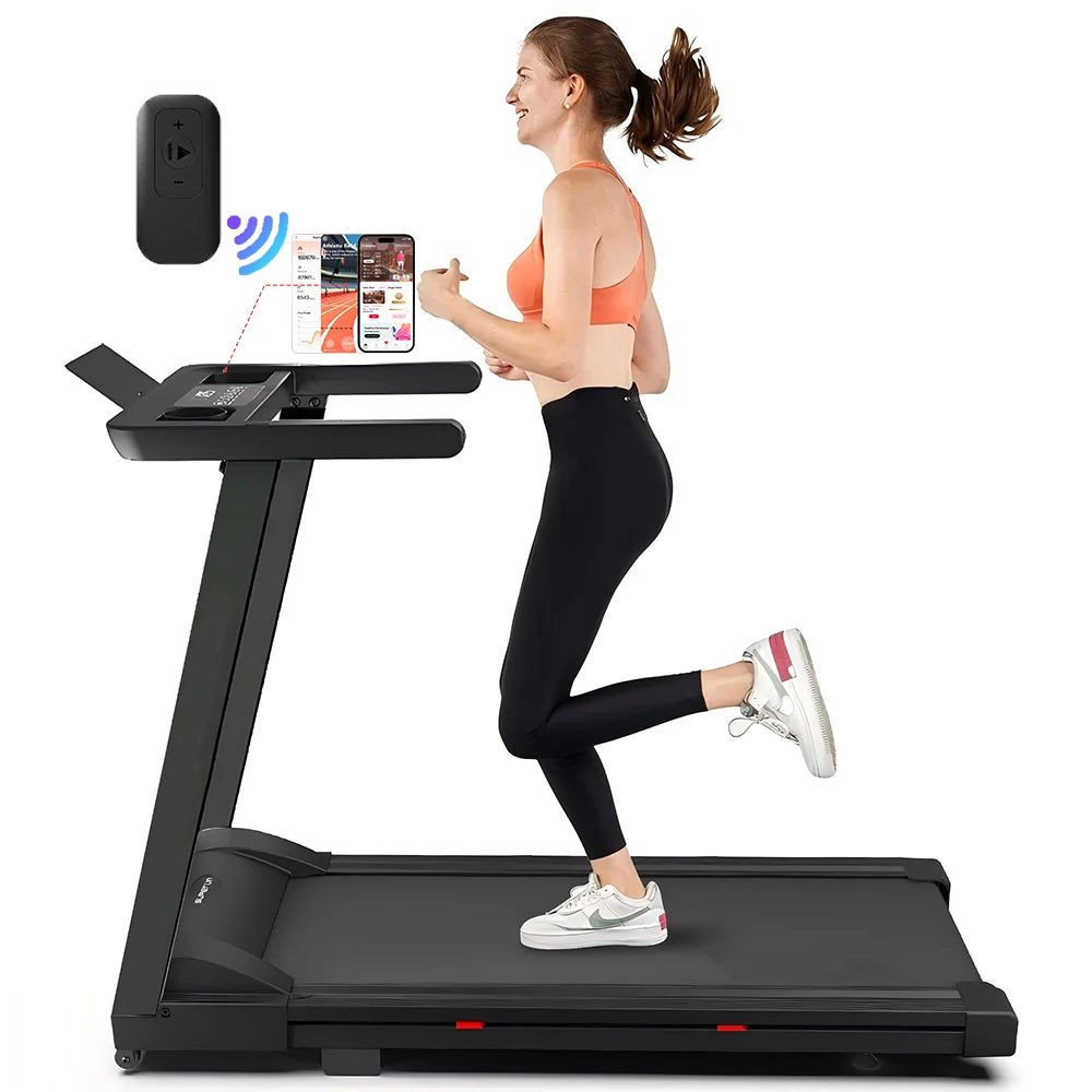 Superun 3.0HP Treadmill With App Monitoring Remote Control Foldable Home Use