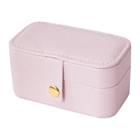 Leather Jewelry Box Mini Earring Ring Lipstick Organizer