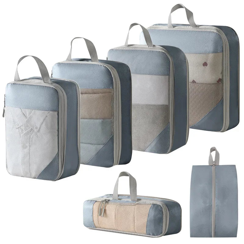 Compression Packing Cubes for Suitcases Travel Accessories Expandable Packing Organizers Lightweight Travel Organizer Cubes
