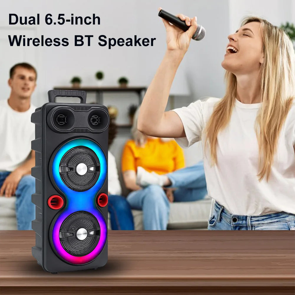 Shunmaii Outdoor Portable Bluetooth Speaker Karaoke System