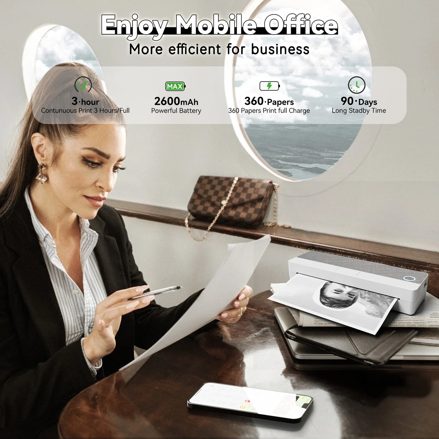 PeriPage P81 Portable Thermal Printer Bluetooth Travel