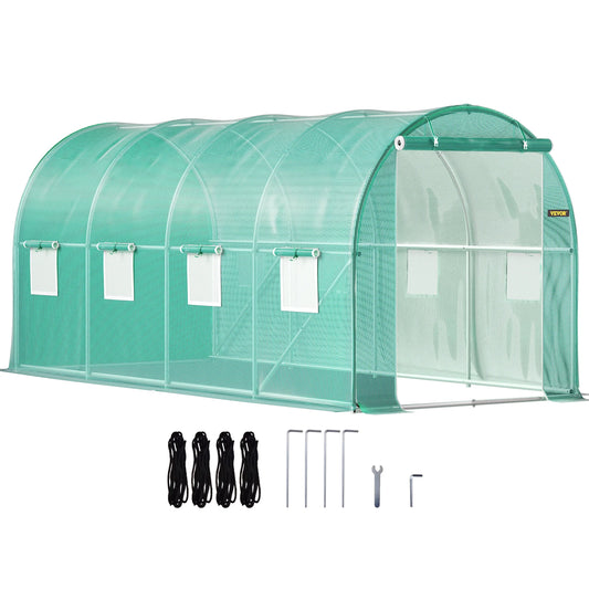 VEVOR Walk In Tunnel Greenhouse With Galvanized Frame Cover