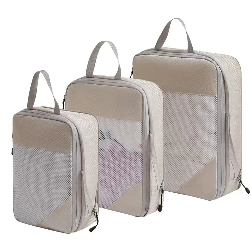 Compression Packing Cubes for Suitcases Travel Accessories Expandable Packing Organizers Lightweight Travel Organizer Cubes