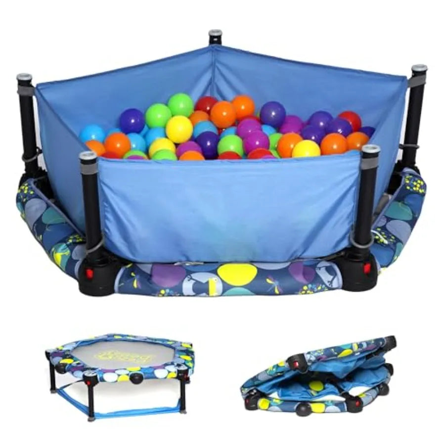 Hign-concerned 3in1 Folding Ball Pit Bouncer for Toddlers