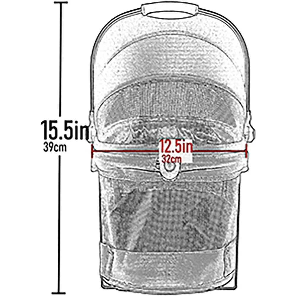 No Zip View 360 Ultra Lite Pet Carrier CarSeat Entry