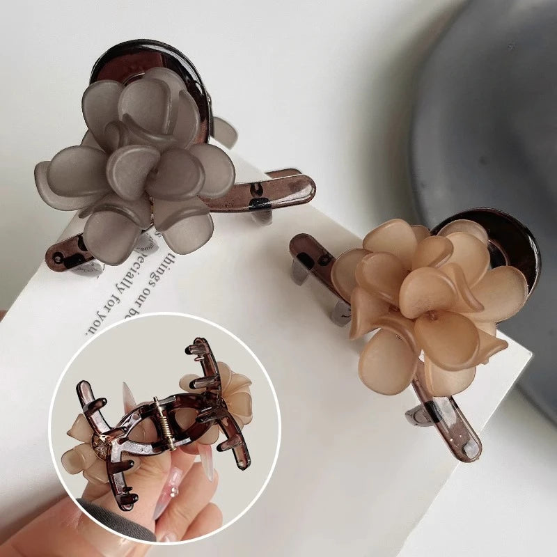 High-concerned Small Flower Hair Claw Clips for Women and Girls
