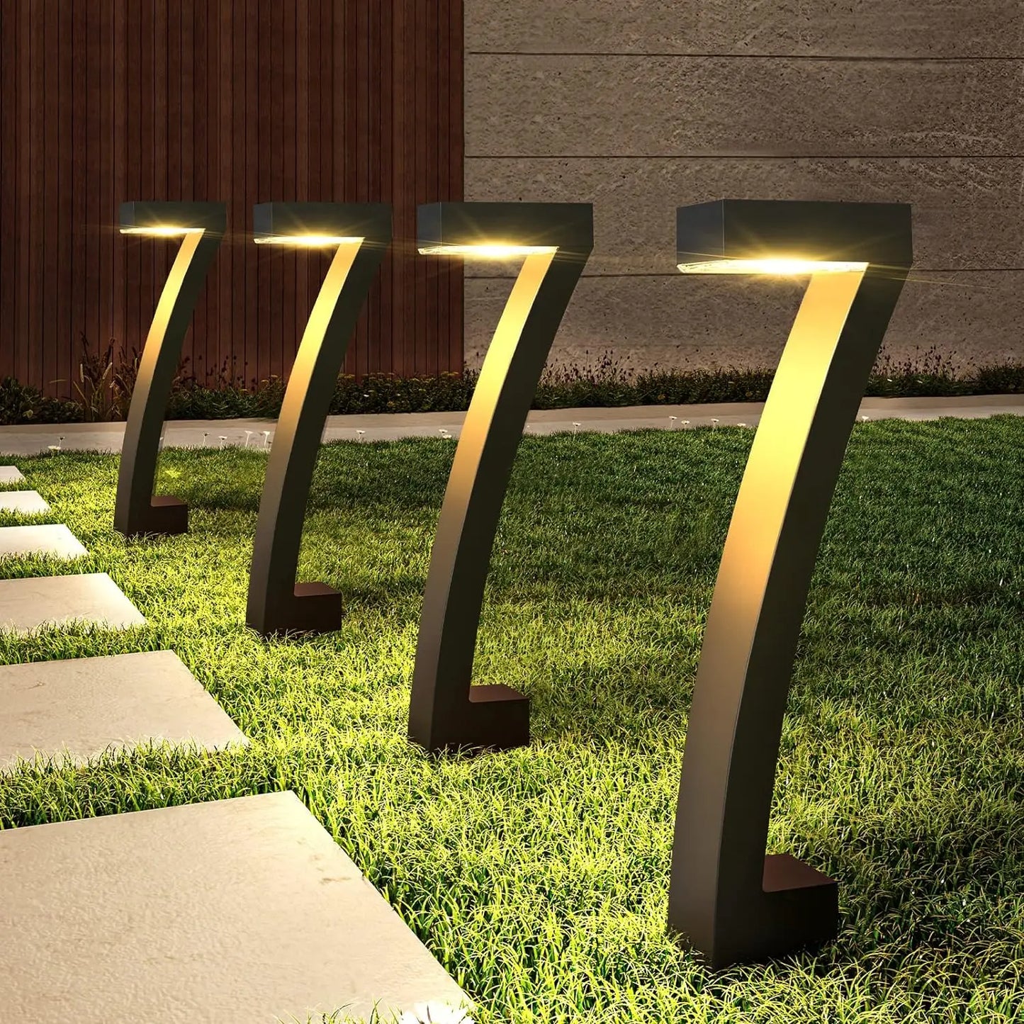 KPSTEK Solar Pathway Lights LED 12Hour Auto On Off Garden