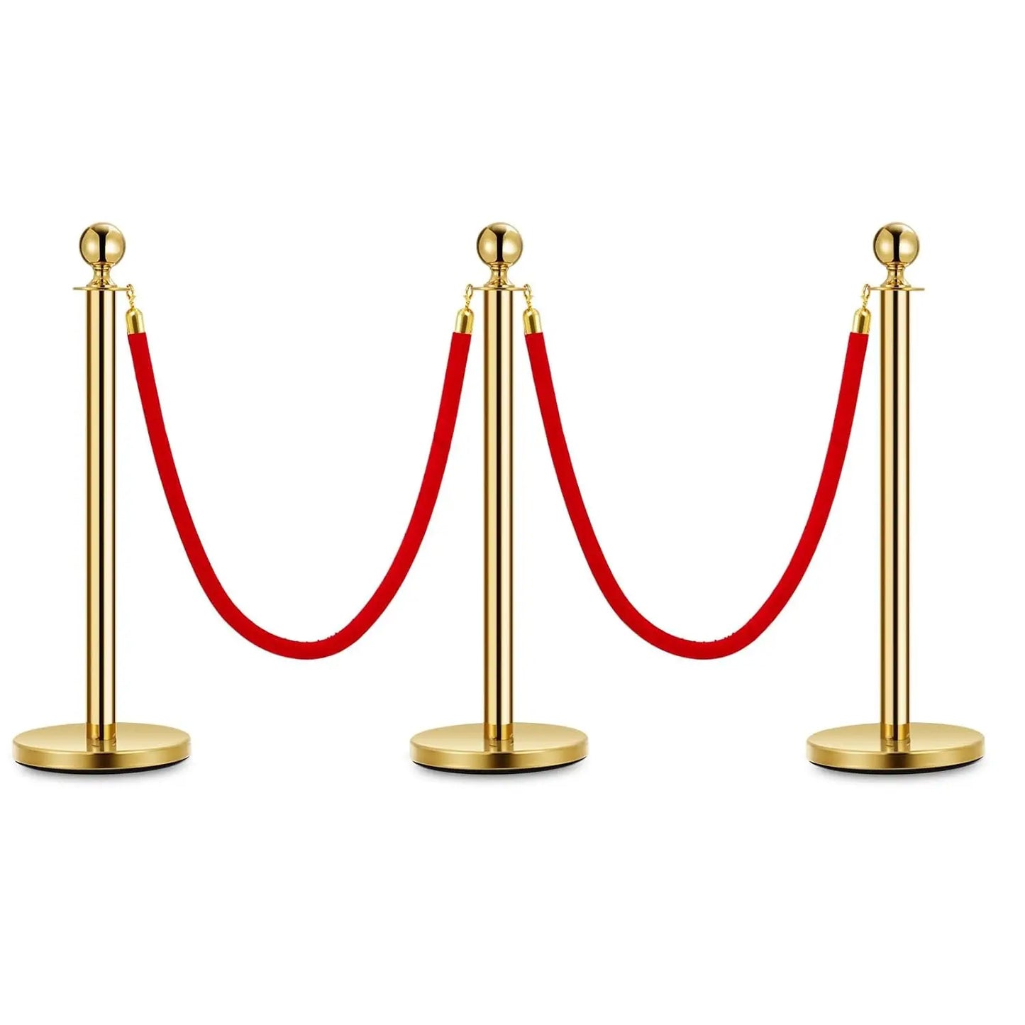 HiMISSCN Stanchion Posts With Velvet Ropes VIP Events