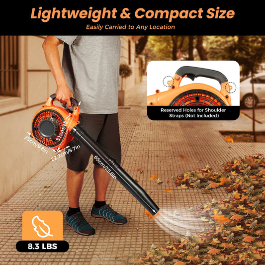 Bymaocar Gas Powered Leaf Blower 2 Stroke Yard Debris